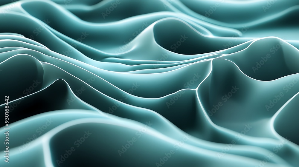 Fototapeta premium Abstract wavy background.