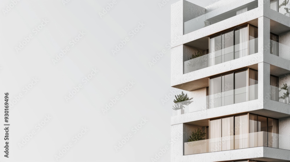 Real estate property banner with an illustration of modern residential building as well as space for text and marketing purposes. Real estate property banner with an illustration of modern residential building as well as space for text and marketing purposes.