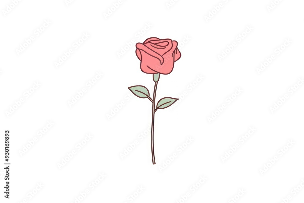 Fototapeta premium Bouquet of rose flower plant art.