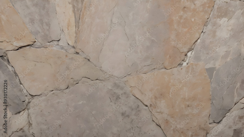Fototapeta premium Vintage neutral tones wall texture. Old concrete textured background