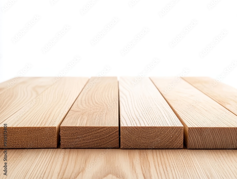 Close-up of smooth wooden planks arranged neatly, showcasing natural textures and light colors on a minimalist background. Close-up of smooth wooden planks arranged neatly, showcasing natural textures and light colors on a minimalist background.