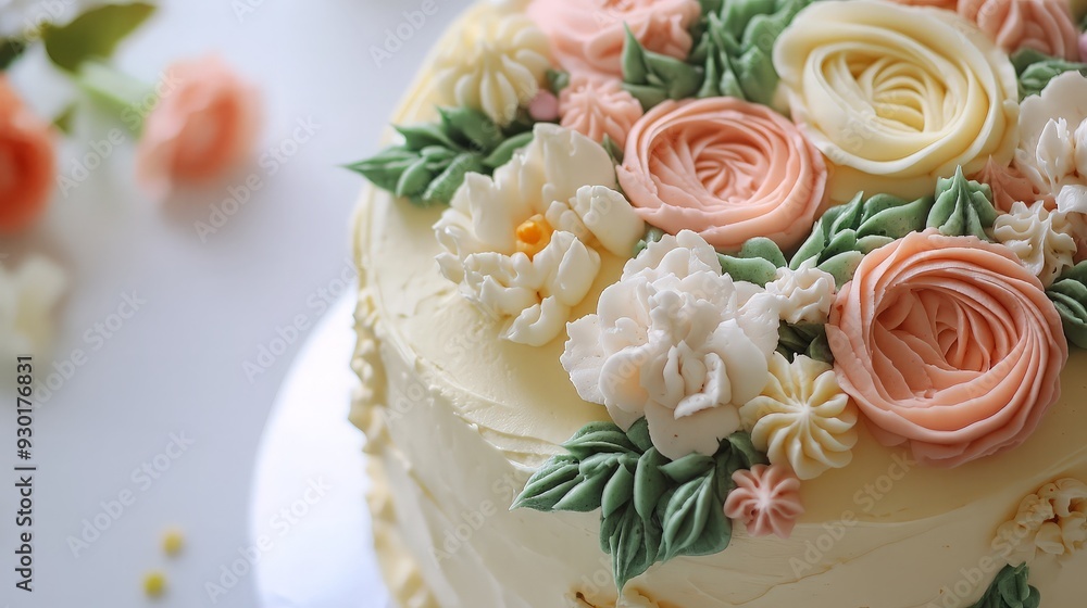 Delicate Floral Cake Delicate Floral Cake