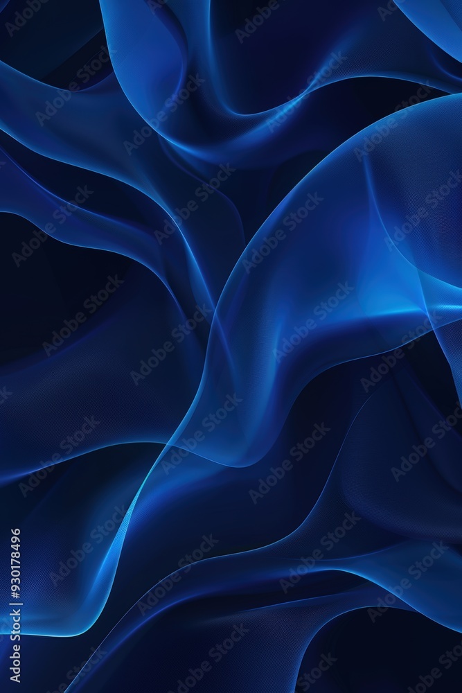 Fototapeta premium Abstract blue waves
