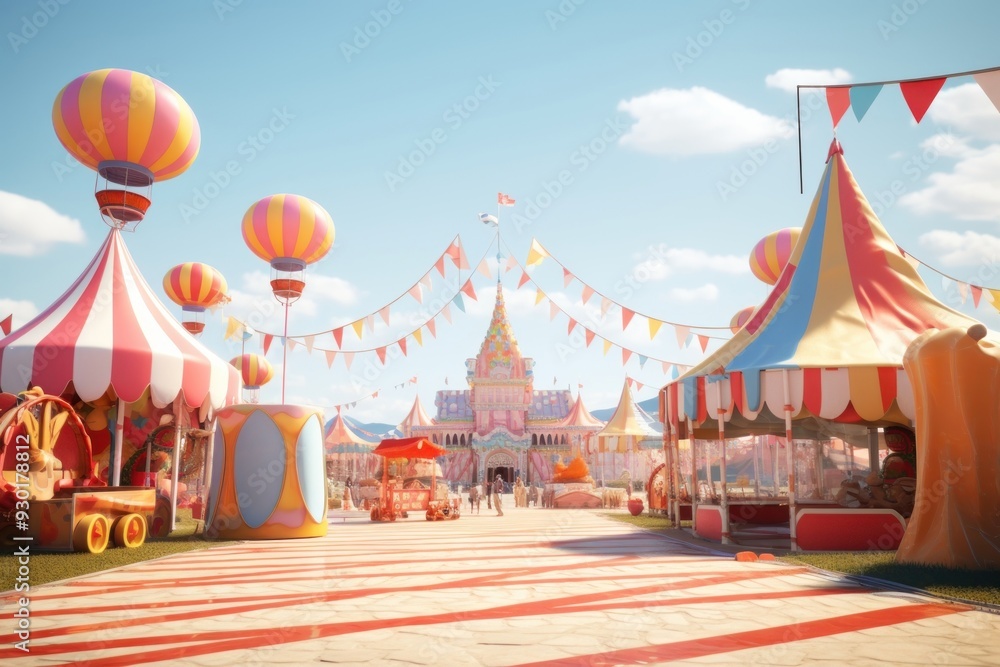 Circus fair architecture celebration. Circus fair architecture celebration.