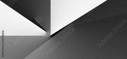 Black white grainy background, monochrome gray noisy texture dark grunge banner, header poster cover backdrop design