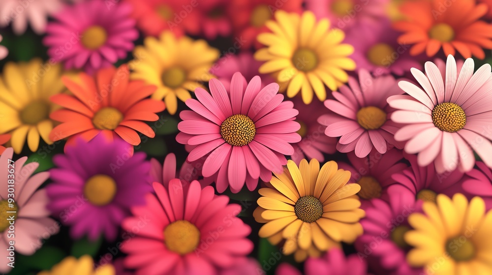 Vibrant and colorful flowers in a garden setting, showcasing a beautiful array of petals and colors, perfect for springtime themes. Vibrant and colorful flowers in a garden setting, showcasing a beautiful array of petals and colors, perfect for springtime themes.