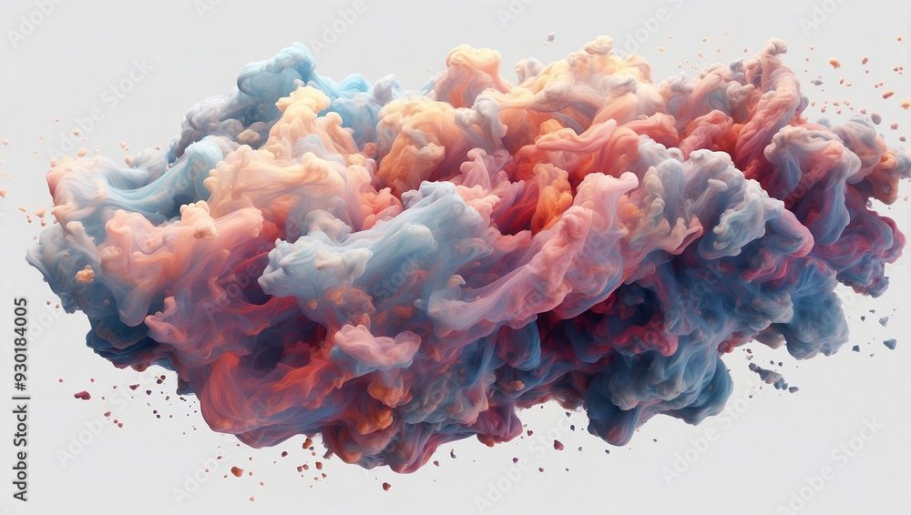 Harmonious nebula cloud patterns swirling in an abstract background Harmonious nebula cloud patterns swirling in an abstract background