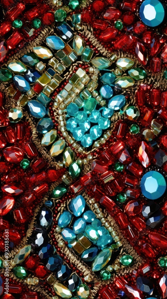 Gemstone jewelry bead pattern. Gemstone jewelry bead pattern.