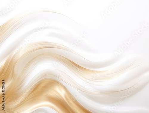 Free plain white background with gold wave