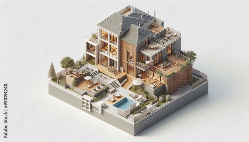 3D house building 3D house building