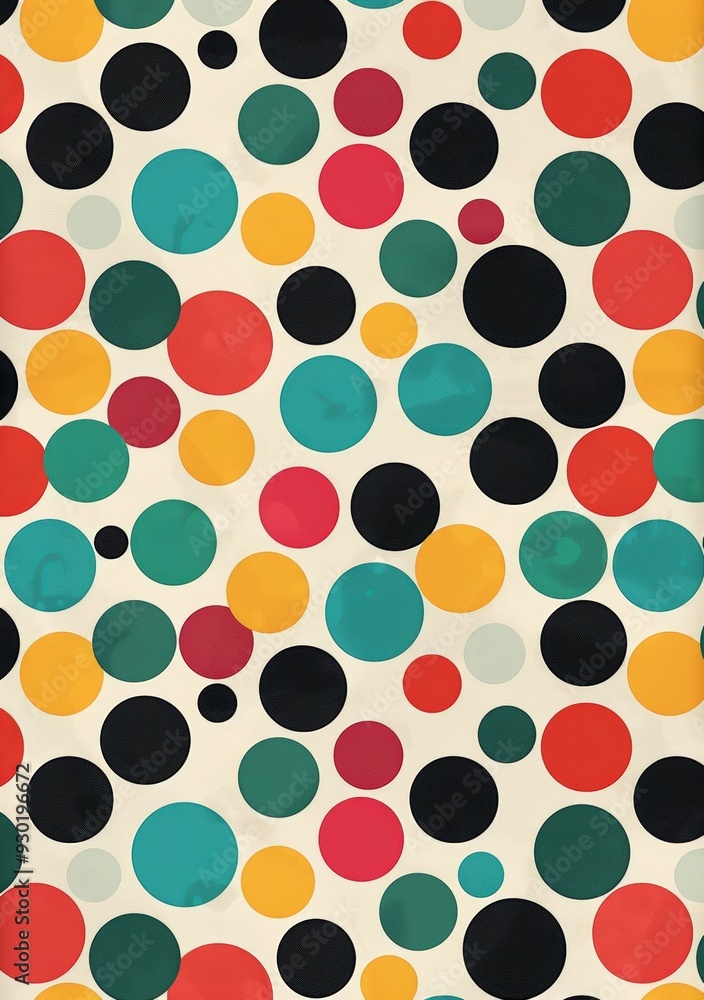 Colorful polka dot pattern Colorful polka dot pattern