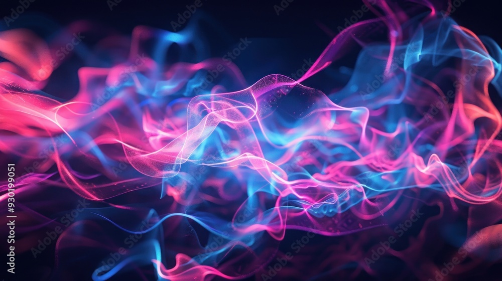Abstract Blue and Pink Smoke Abstract Blue and Pink Smoke