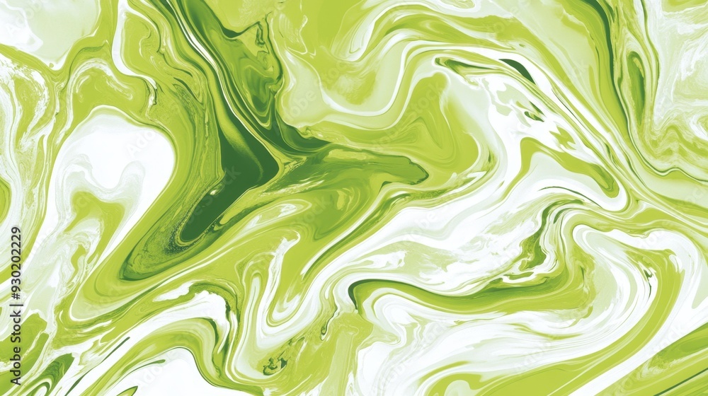 Obraz premium Green and White Abstract Marble Texture Background
