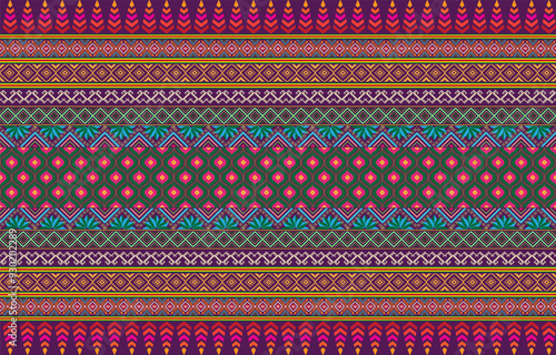 tribal pastel multicolor pastel Navajo seamless vector pattern. aztec abstract geometric art print in a sophisticated aztec style. Vector background with ethnic elements. Wallpaper, fabric, paper