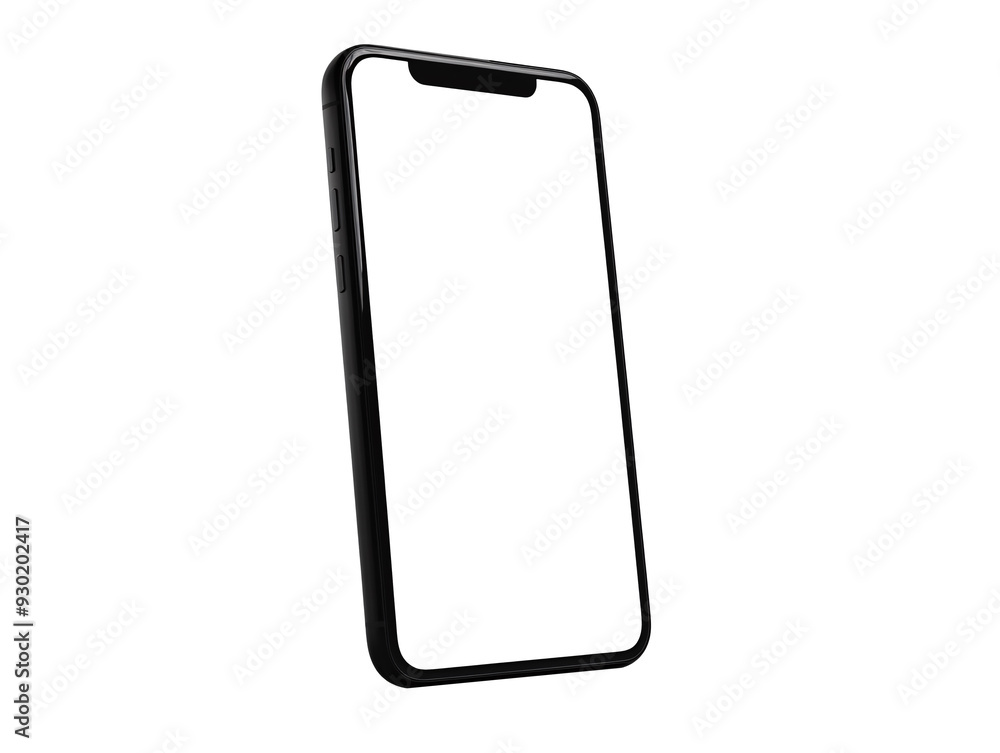 a black cell phone with a white screen a black cell phone with a white screen