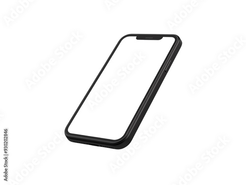 a black cell phone with a white screen