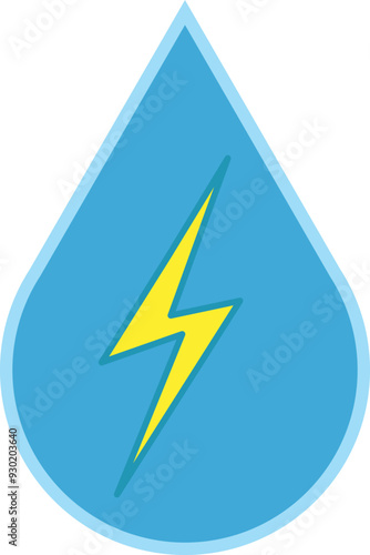 hydroelectric power generation renewable eco enegry icon