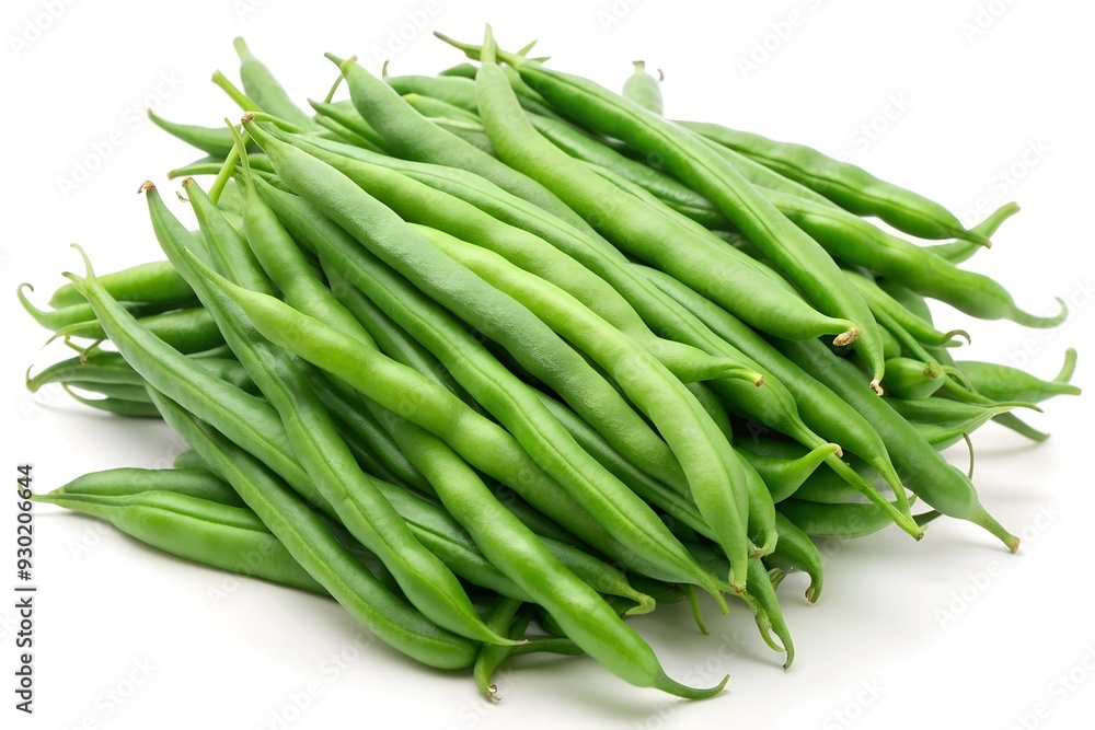 green beans isolated on white background green beans isolated on white background
