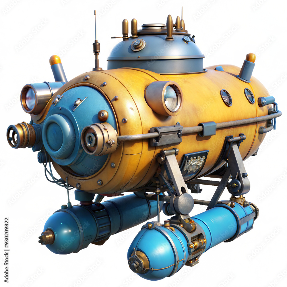 submersible 3d illustration submersible 3d illustration