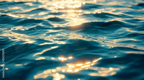 Fluid ocean surface, reflecting sunlight and creating a peaceful ambiance