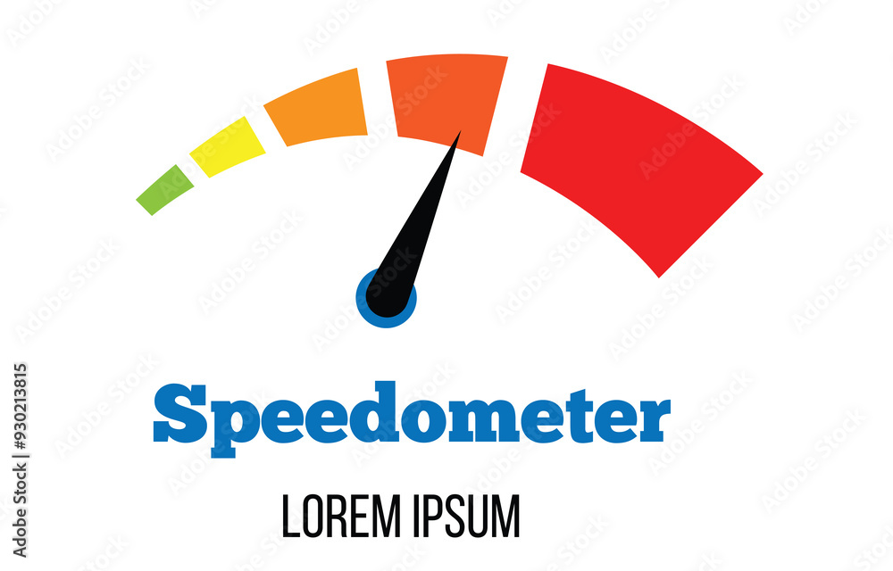 Abstract Speedometer. Levels meter showing speed Abstract Speedometer. Levels meter showing speed