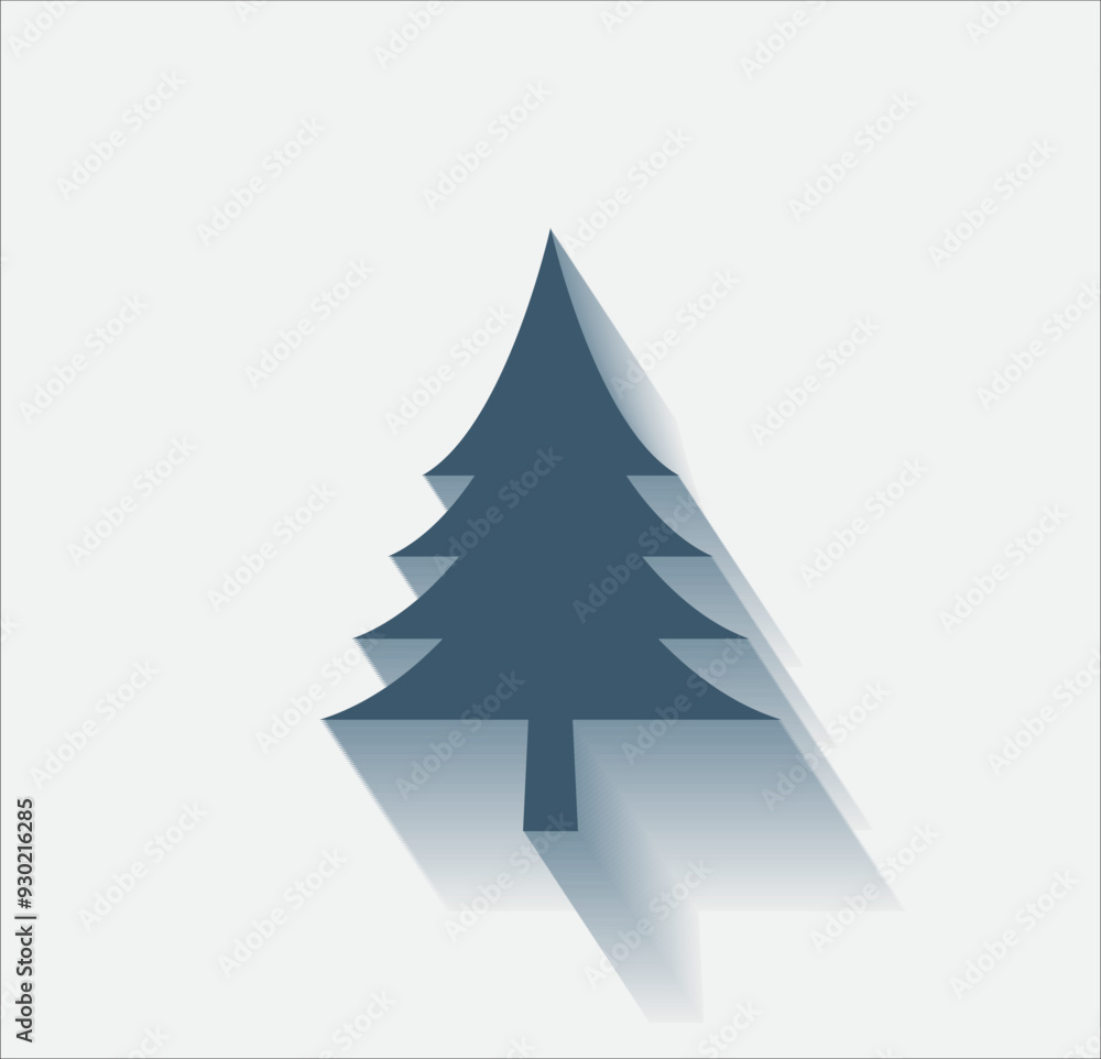 Fototapeta premium Vector dark color icon with shadow on light background