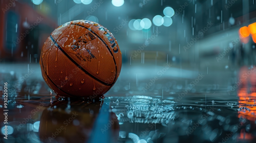Basketball in the Rain: A Moment of Stillness Basketball in the Rain: A Moment of Stillness