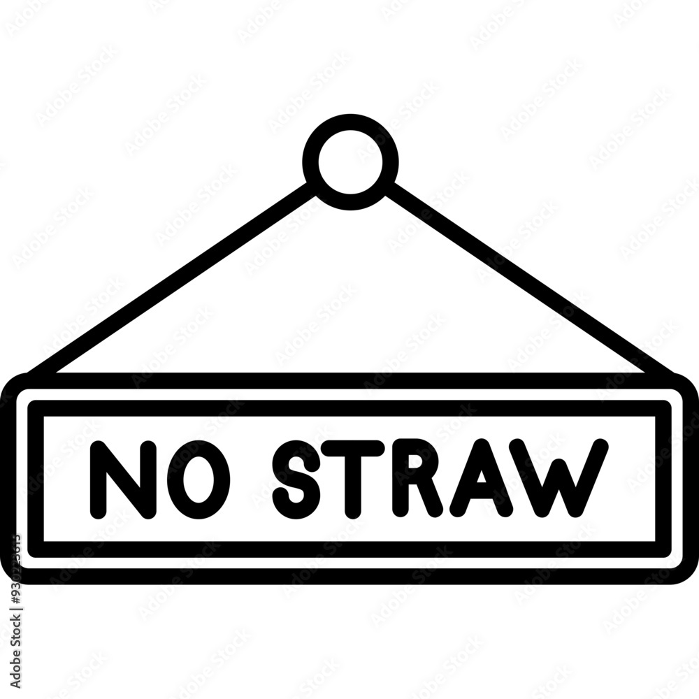 International Straw Free Day Icon International Straw Free Day Icon