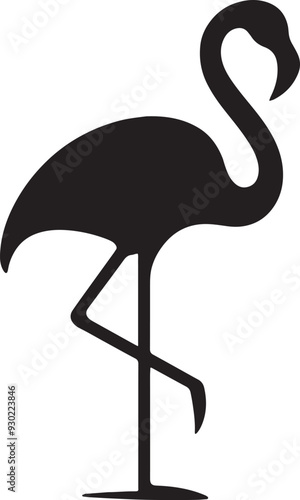 Flamingo Silhouette Vector Illustration