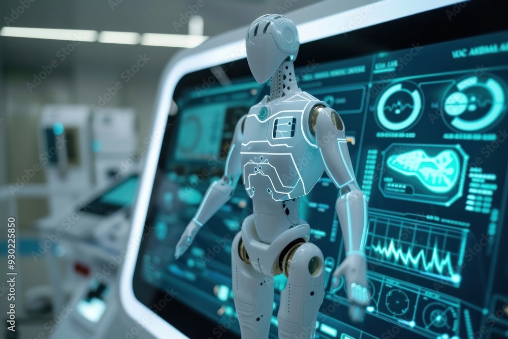 Technology robot representation transportation. Technology robot representation transportation.