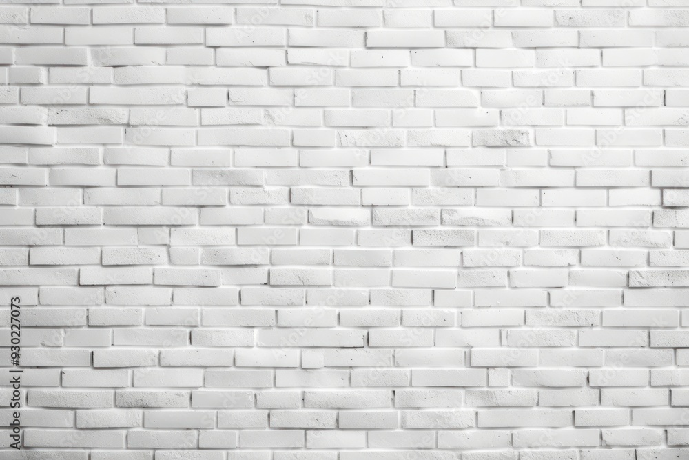 Obraz premium White brick wall texture architecture backgrounds repetition.