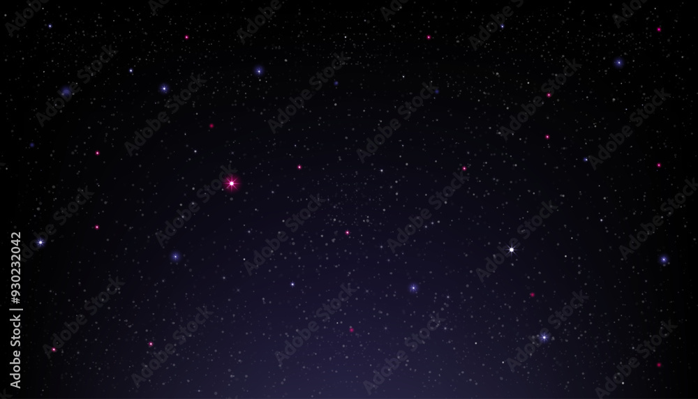 Fototapeta premium Space Night Sky with Star Background,Dark Blue Sky and Starry Universe Galaxy Outer,Cloud with Nebula in Winter Night,Nature Stardust field in deep universe, Milky way galaxy