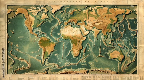 Illustrate a detailed historical world map showing the extent of ancient civilizations and empires.