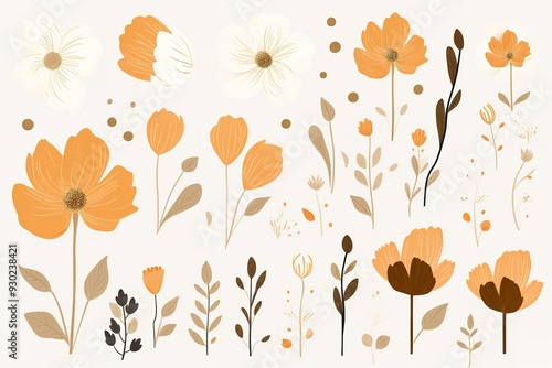 Watercolor arrangement with flowers and leaves isolated on a white background. Trendy delicate light blush of a rose. Perfect for greeting cards, wedding stationary, fashion and decorations.