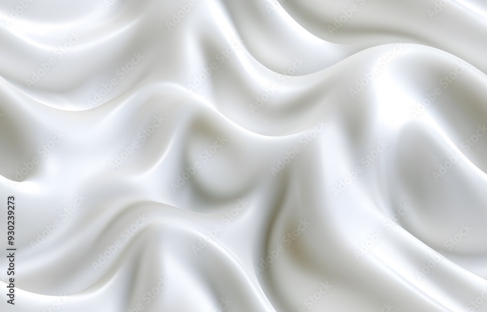Obraz premium Abstract white background with smooth curved lines