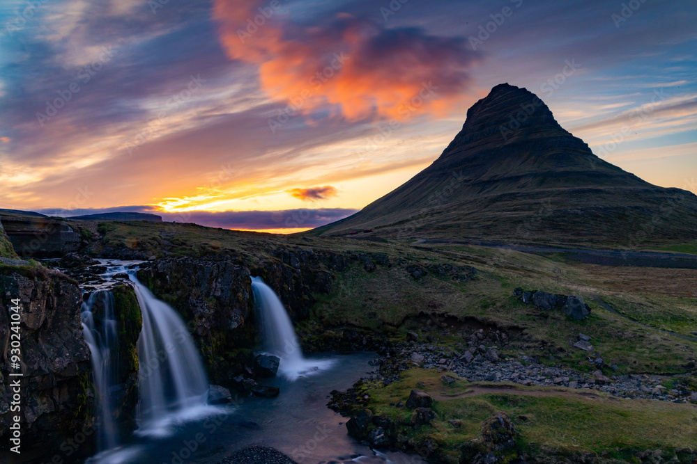 Kirkjuffelfoss, Grundarfjördur, Iceland, Kirkjuffelfoss, Grundarfjördur, Iceland,