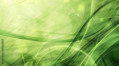 Abstract Green and White Light Pattern