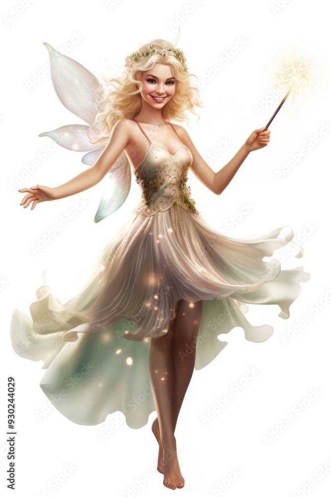 Fantasy smiling fairy angel. Fantasy smiling fairy angel.