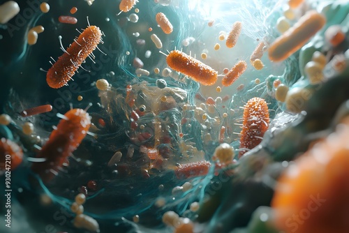 Microscopic World: A Journey Through the Realm of Bacteria photo