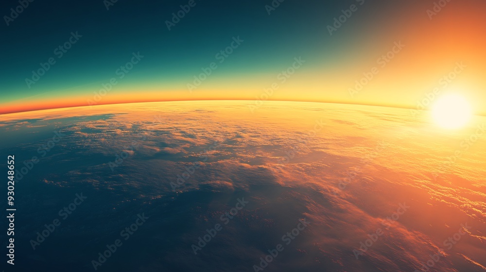 Sunrise over Earth from Space Sunrise over Earth from Space
