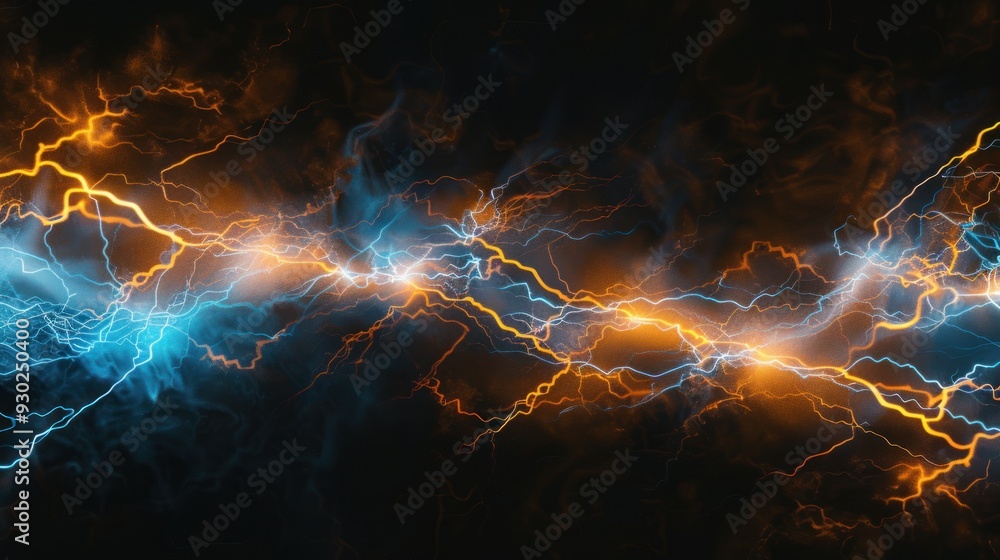 Clashing Electric Currents: Abstract Energy Pattern Clashing Electric Currents: Abstract Energy Pattern