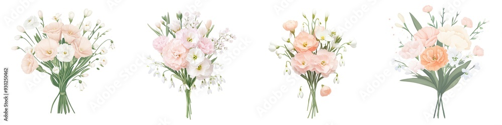 Elegant floral arrangements featuring soft pastel shades, perfect for weddings, events, or home decor. Elegant floral arrangements featuring soft pastel shades, perfect for weddings, events, or home decor.