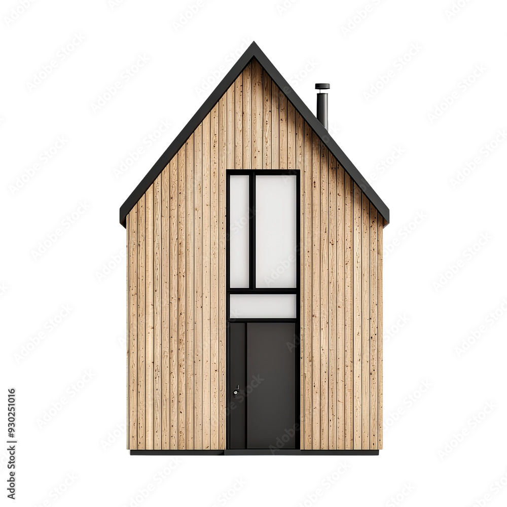 Modern wooden house with a sleek design and natural elements, perfect for minimalist architecture enthusiasts. Modern wooden house with a sleek design and natural elements, perfect for minimalist architecture enthusiasts.