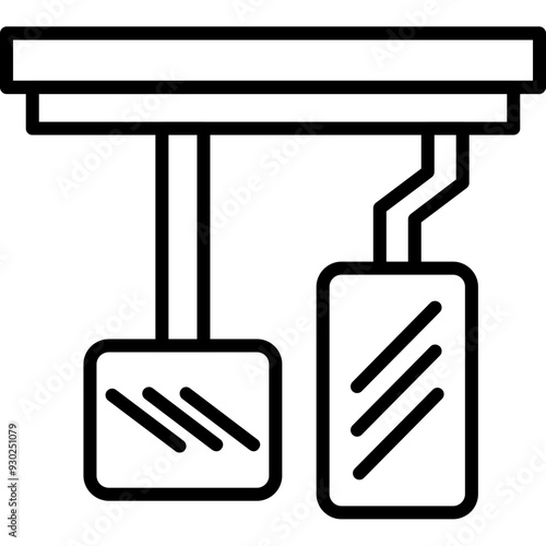 Brake Pedal Icon