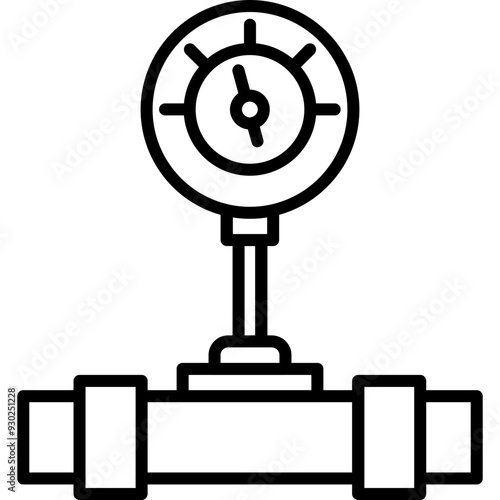 Oil Pressure Gauge Icon