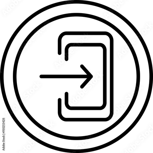 Exit Number Sign Icon