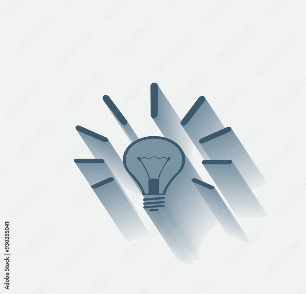 Fototapeta premium Vector dark color icon with shadow on light background