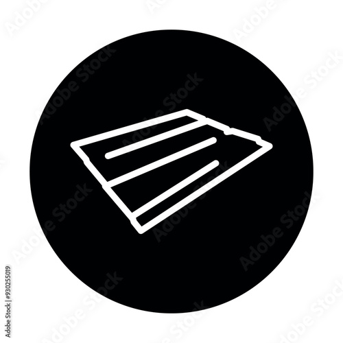 Lumber line black icon. Plywood illustration.Sign for web page, mobile app, button, logo.