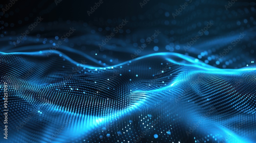Abstract Blue Digital Wave Abstract Blue Digital Wave