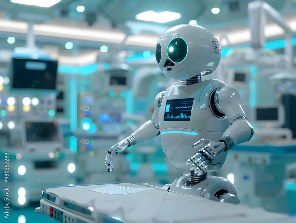 Futuristic AI Powered Smart Hospital Showcasing Advanced Medical Technology Futuristic AI Powered Smart Hospital Showcasing Advanced Medical Technology